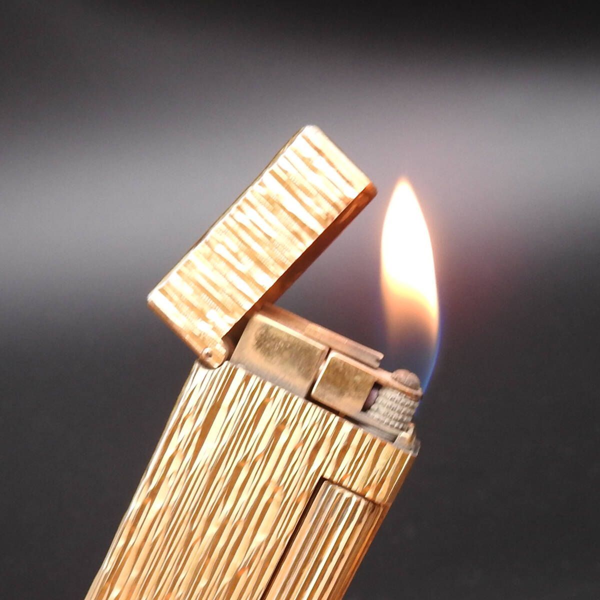 着火 済み dunhill ダンヒル ガスライター dロゴ入り ゴールド ヴィンテージ メンズ ️