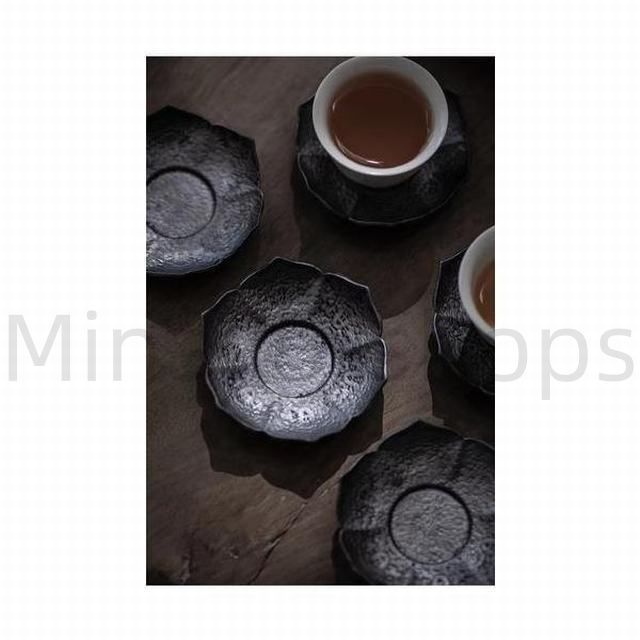 錫製 茶托 茶道 茶器 煎茶道具 茶道具 蓮花 5客 - メルカリ