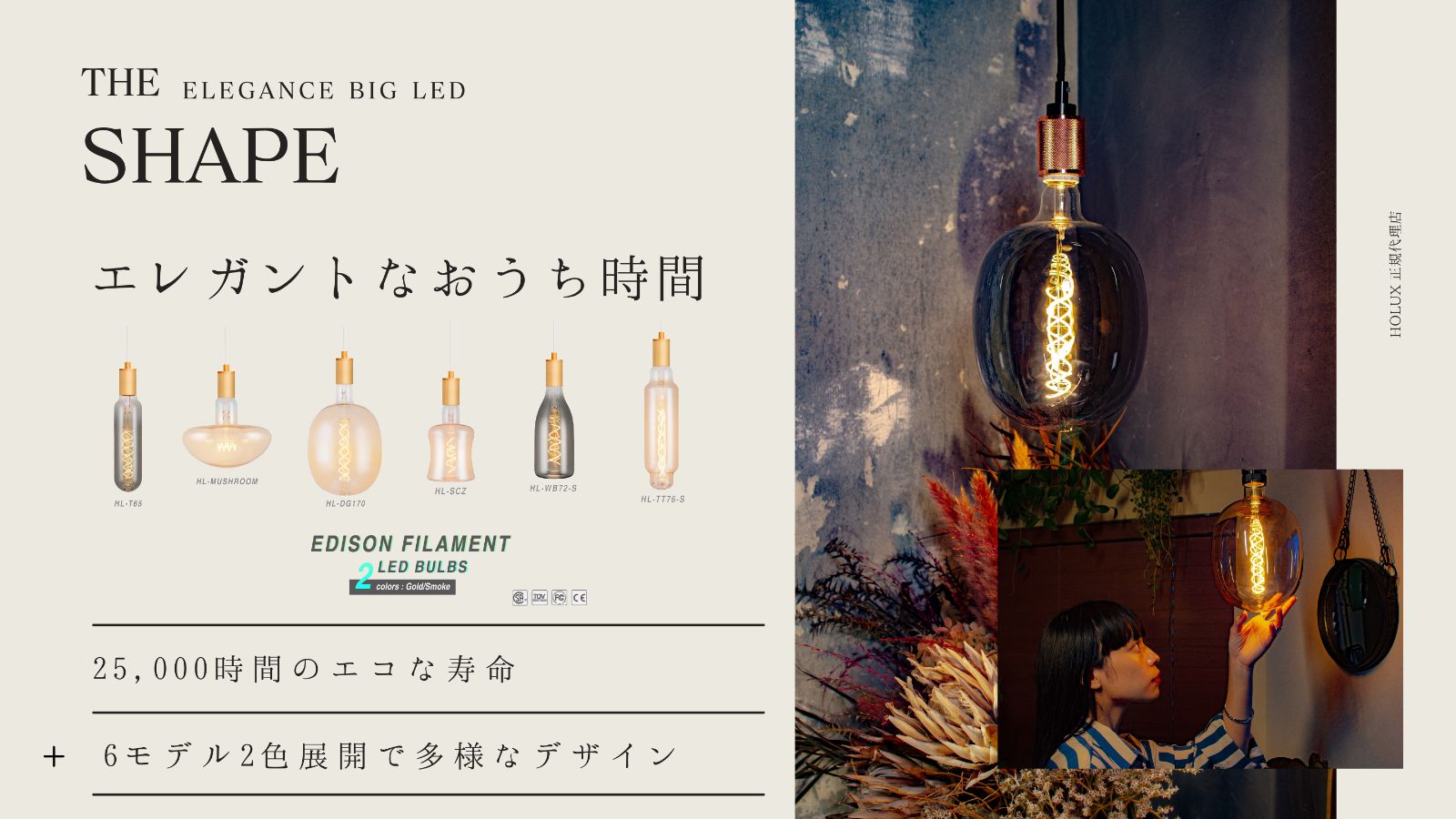 The shape LED light/スモーク HL-DG170