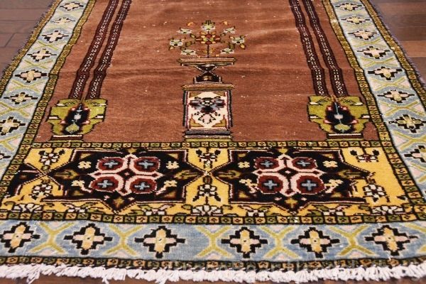 RAGU123 洋間や和室にも◎ライバルラグ ウール絨毯 アンティーク ヴィンテージ ギャッベ キリム カーペット RAGU123 洋間や和室にも◎ライバルラグ ウール絨毯 アンティーク
