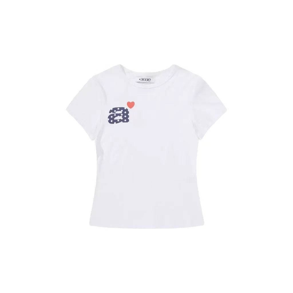 AEAE エーイーエーイー DOT SMALL LETTER TEE 人気 Tシャツ 半袖