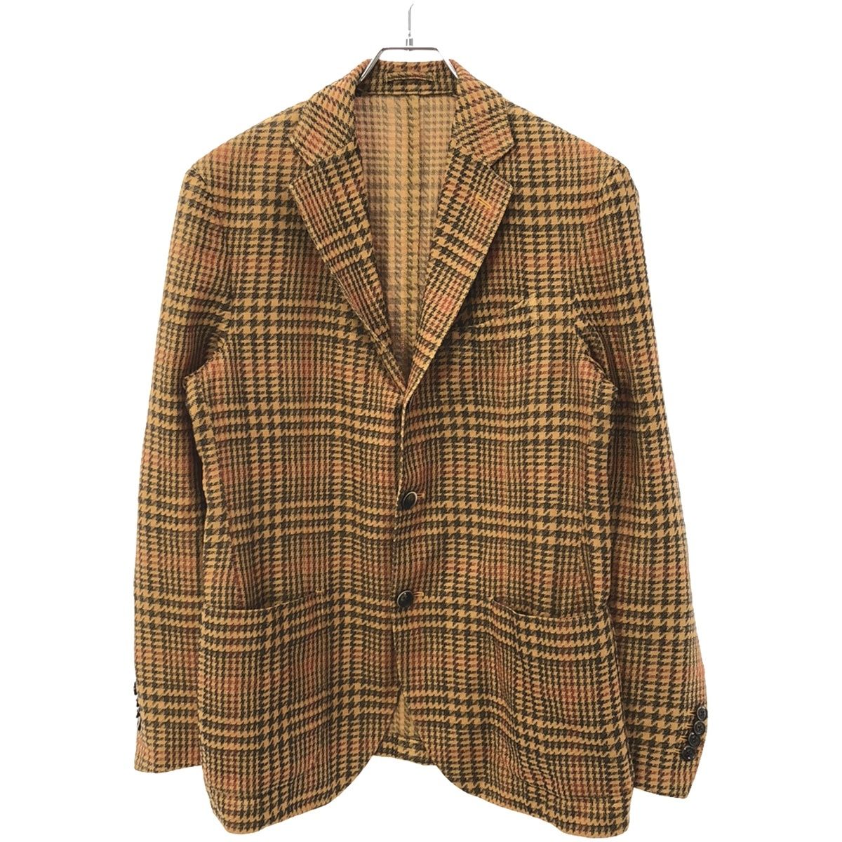 LARDINI ラルディーニ コットンリネンハウンドトゥーステーラード 