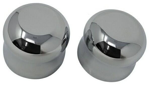 SMOOTH フロントアクスルナットカバー：2007〜17年FXS、FLS、FXST