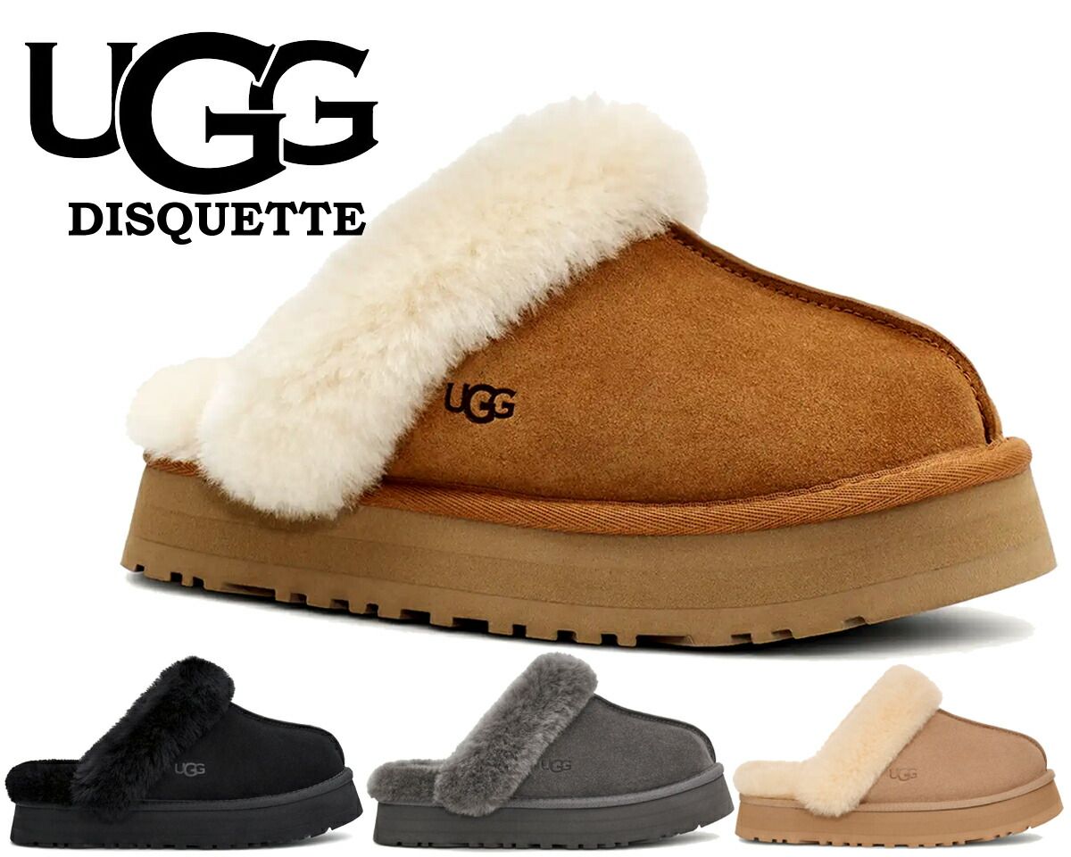 UGG ブラック サンダル ストラップ付き 23センチ UGG ブラックサンダル