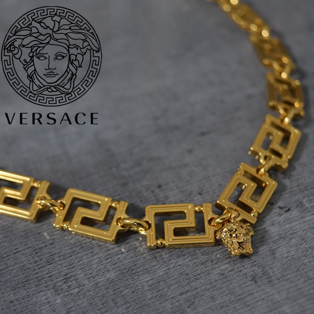 versace ゴールドブレスレット グレカマニア 美品❗️-