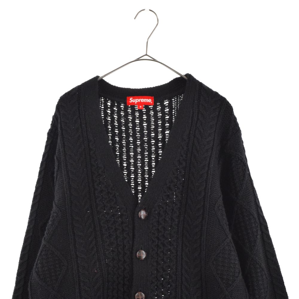 シュプリーム 16AW Cable Knit Cardigan ケーブルニットカーディガン