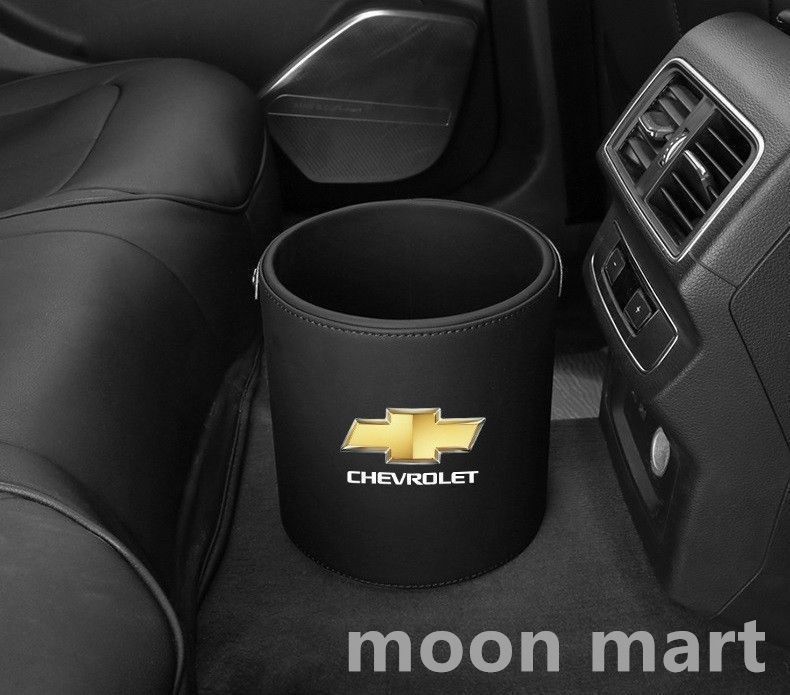 新品 ！シボレー Chevrolet エンブレム 車用収納ケース車用ゴミ箱 ダストボックス 車用 車載 ブラック ゴミ箱 CRUZE Malibu EPICA CAPTIVA AVEO LOVR