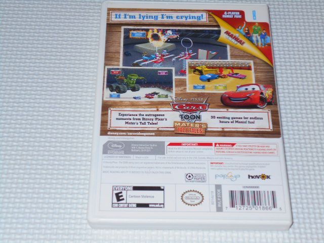 Wii☆CARS TOON MATER'S TALL TALES 海外版 北米版 DISNEY PIXAR☆箱付