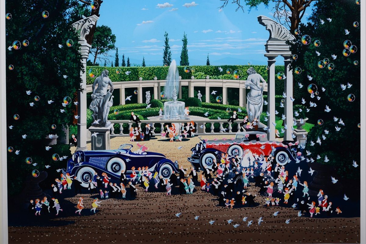 野外ウェディング シルクスクリーン