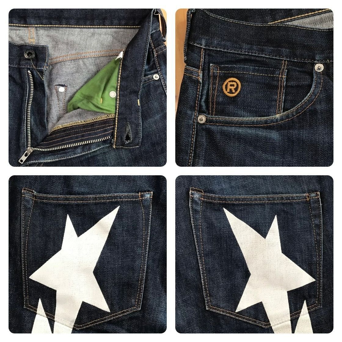 BAPE STA Denim Pants エイプスター　Lサイズ BAPE STA denim pants a bathing ape star NIGO BAPESTA Size L