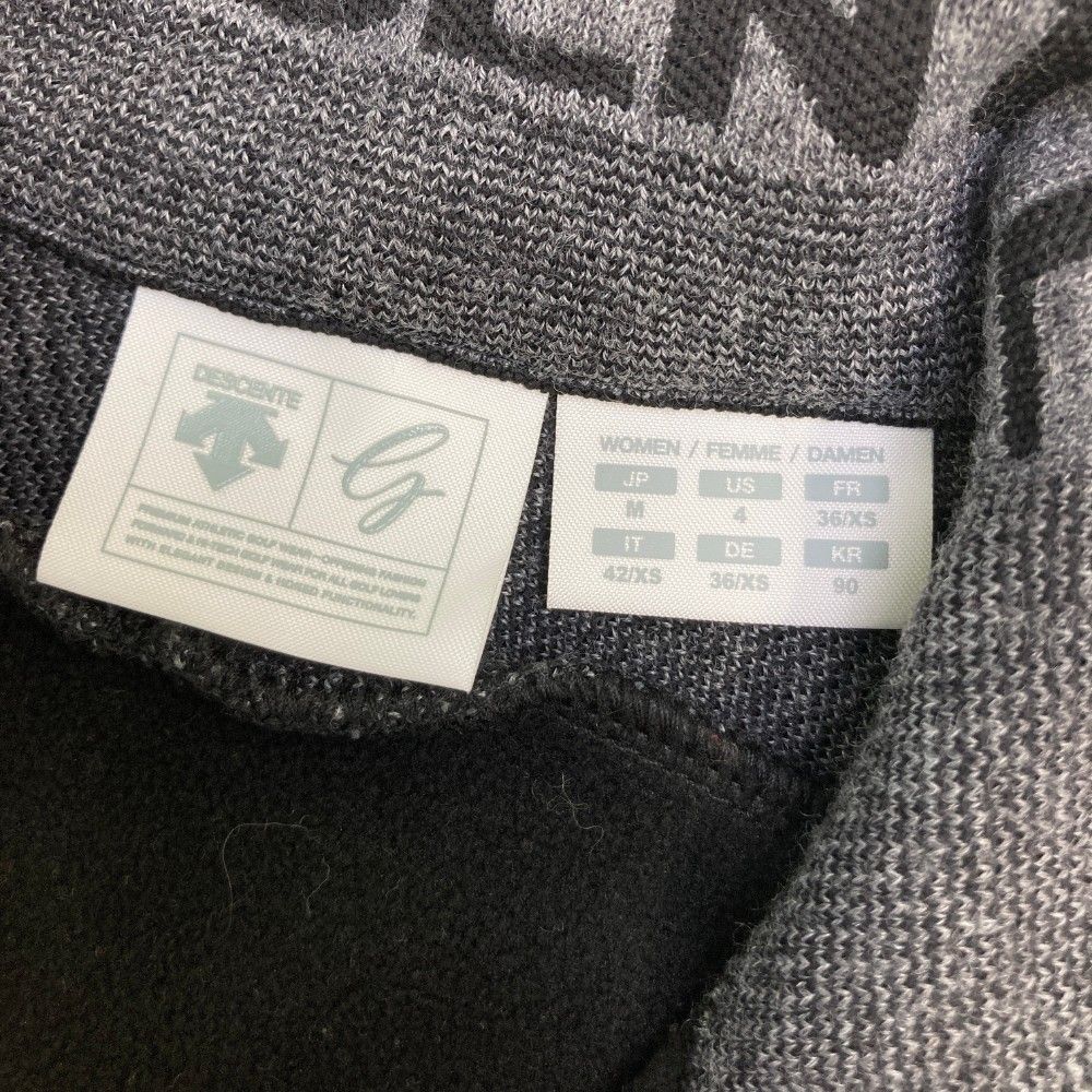 サイズ：M DESCENTE GOLF デサントゴルフ ニット切替 ジップジャケット