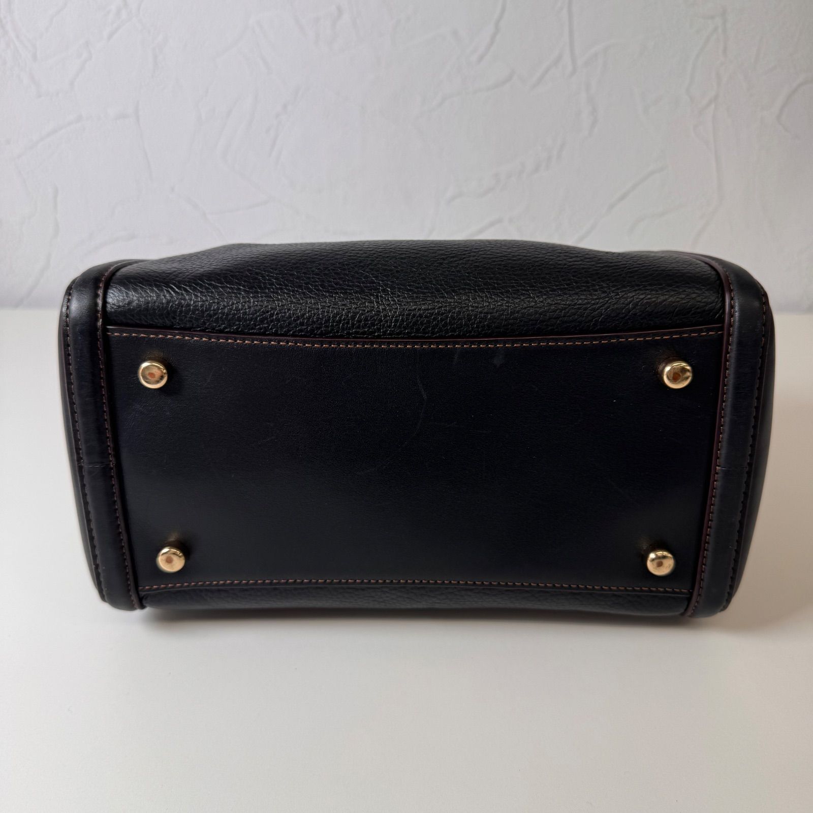 COACH　２WAYバッグ　ボストン　ショルダー　レザー　ブラック ✨Bランク COACH 2way ミニボストン ショルダーバッグ ハンドバッグ