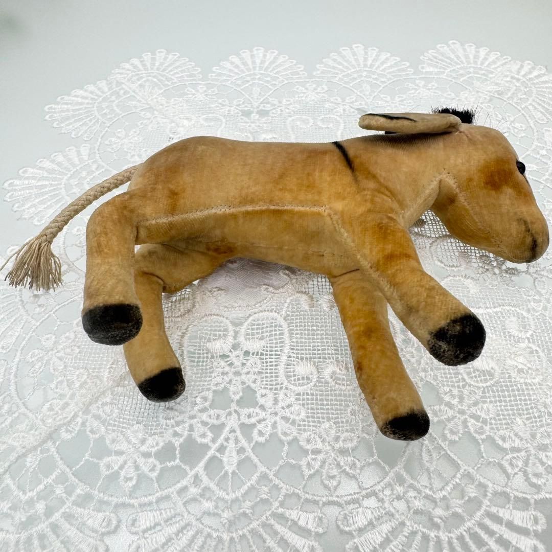 Steiff - シュタイフ★Donkey 12cm ID完品★ベルベットのロバ/驢馬/ドンキー 送料無料☆シュタイフ☆Donkey 12cm☆ベルベットのロバ/ドンキー/驢馬