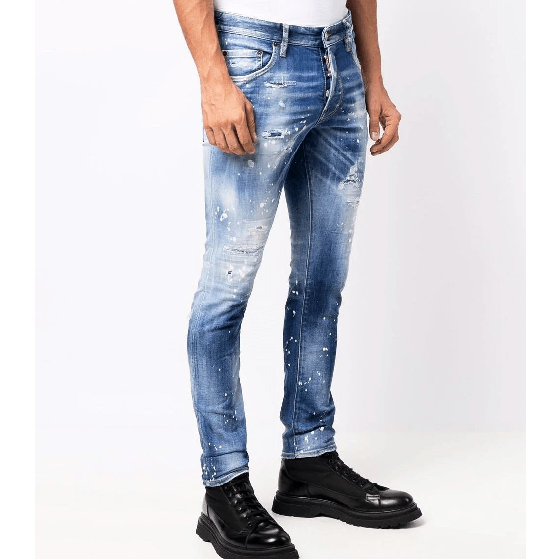 DSQUARED2 ディースクエアード S74LB1060 インディゴ SKATER JEAN 