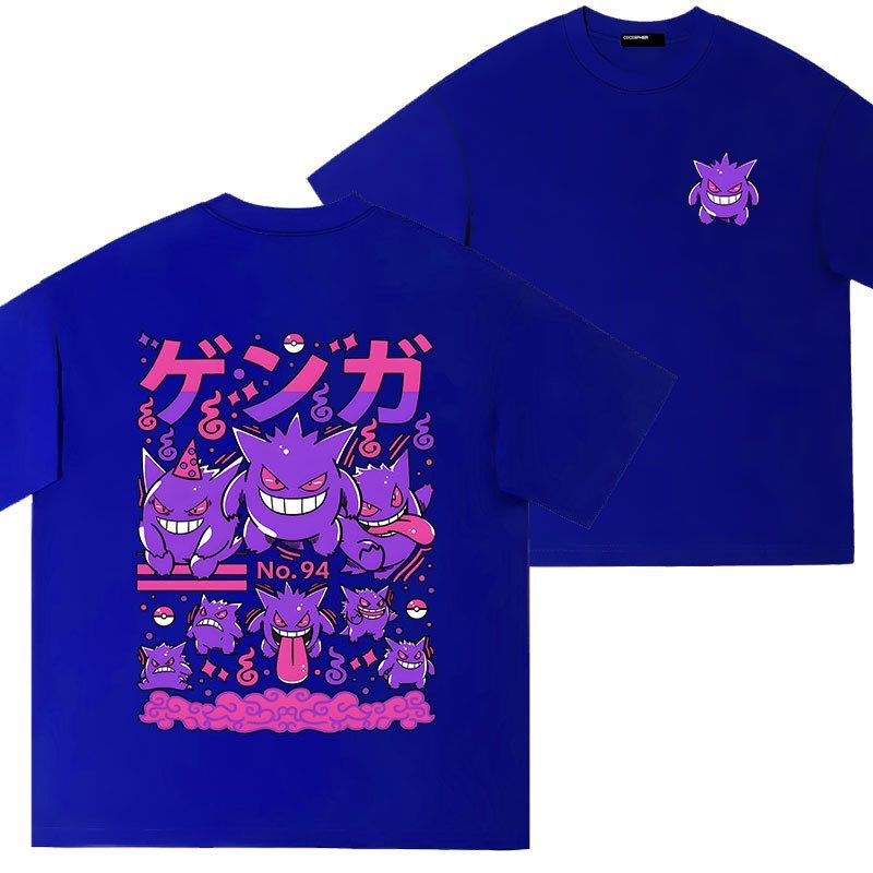 👻メンズ ポケモン ゲンガー Tシャツ 半袖 ゆったり キャラクター