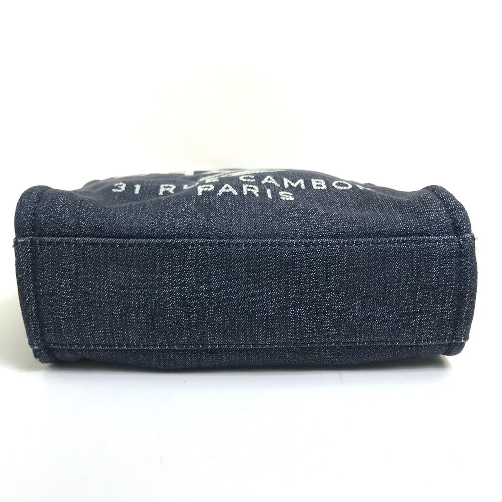 CHANEL ドーヴィルPM デニム シャネル ドーヴィルPM チェーン トートバッグ ショルダーバッグ