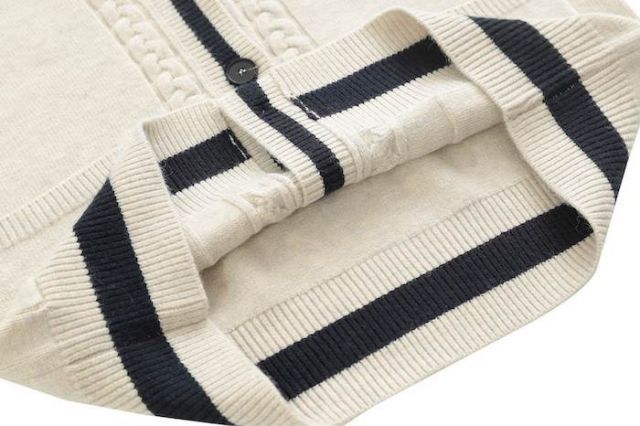 トップス ニットソー セーター カーディガン 袖あり 長袖 Vネック 襟