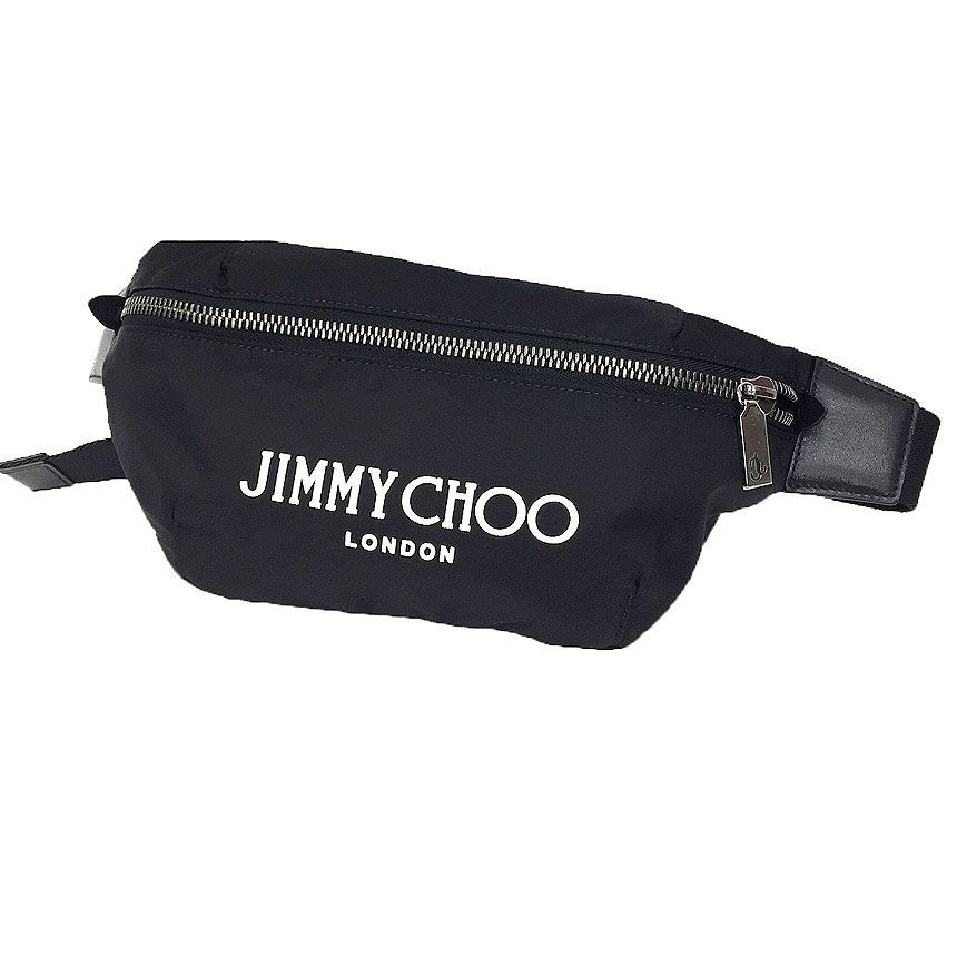 JIMMY CHOO ジミーチュウ ボディバッグ FINSLEY DNH 0258 ブラック 黒 ナイロン aq11634