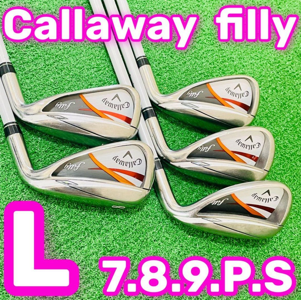 8831 Callaway filly キャロウェイ レディース アイアン5本セット 女性用 右利き 7.8.9.P.S フレックスL