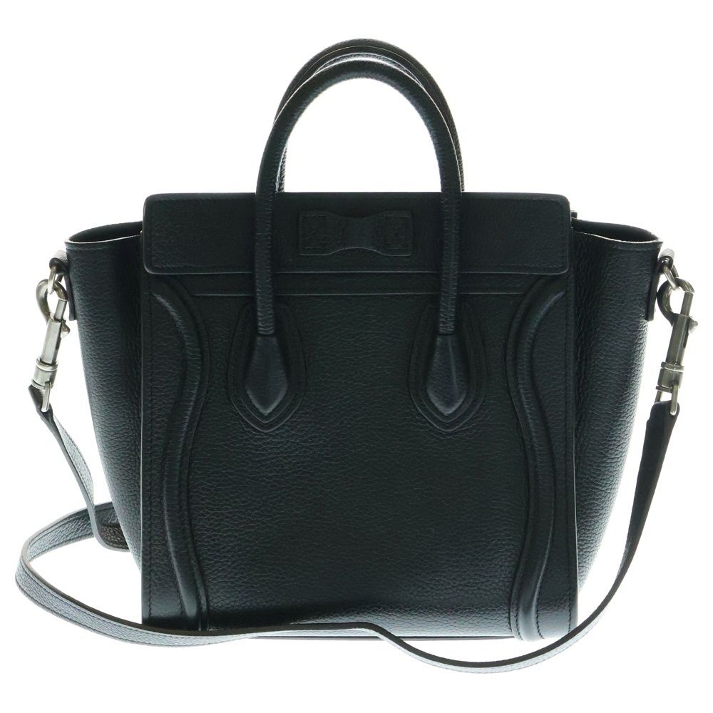 美品 セリーヌ ラゲージ ナノショッパー レザー 2way ショルダーバッグ CELINE (セリーヌ) ラゲージ ナノショッパー レザー2WAY