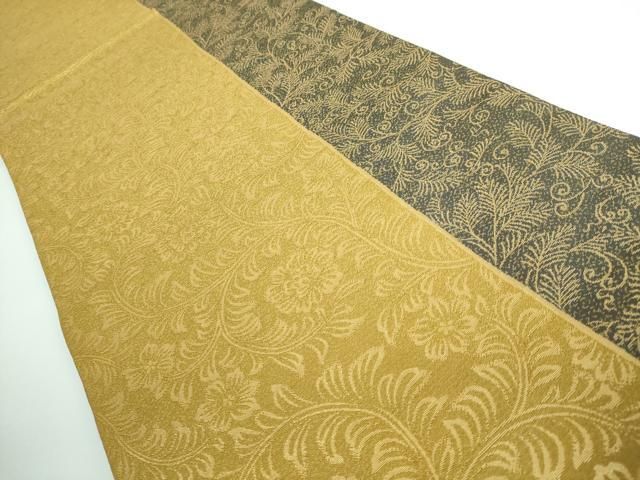 平和屋本店□極上 田中工芸織物 祥園謹製 両面 六通柄袋帯 水面 間道  