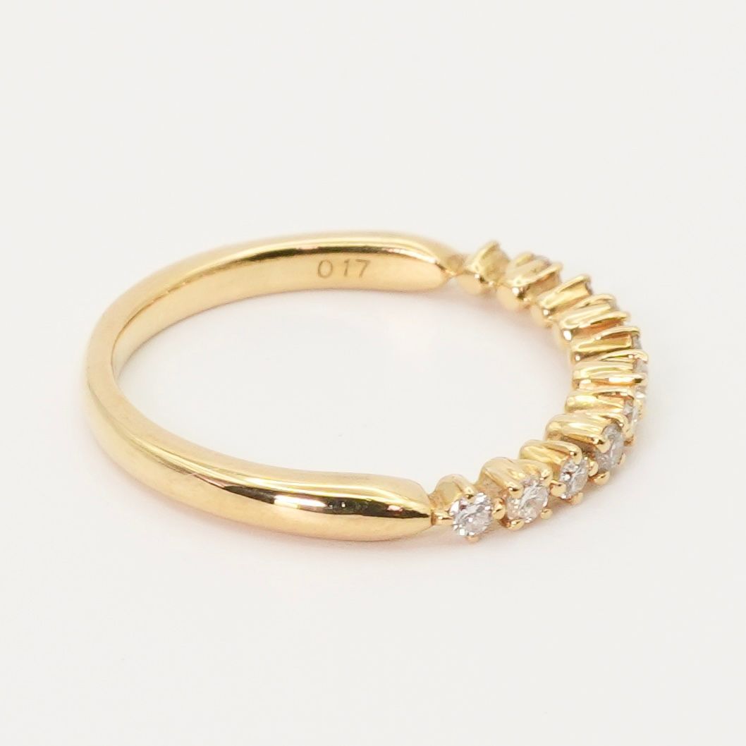 ポンテヴェキオ ハーフエタニティ ダイヤ 0.17ct リング/24-4337