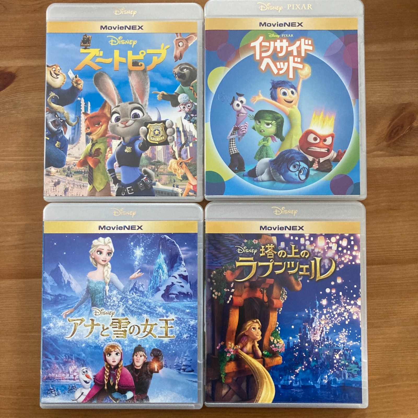 ディズニー　Blu-ray　純正ケース付き4点セット　お好きなタイトル