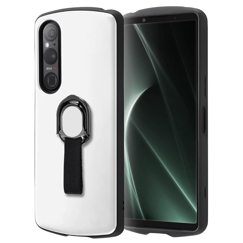 新品　デジタルアルキミスト(Digital Alchemist) Xperia 1 V au SOG10 docomo SO-51D 耐衝撃ケース + おまけリング ホワイト