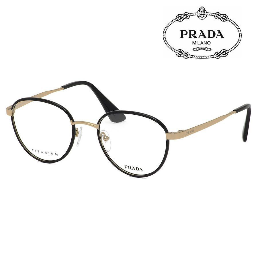 PRADA メガネ（手元在庫】PRADA 15ZVF 1AB1O1 メガネフレーム