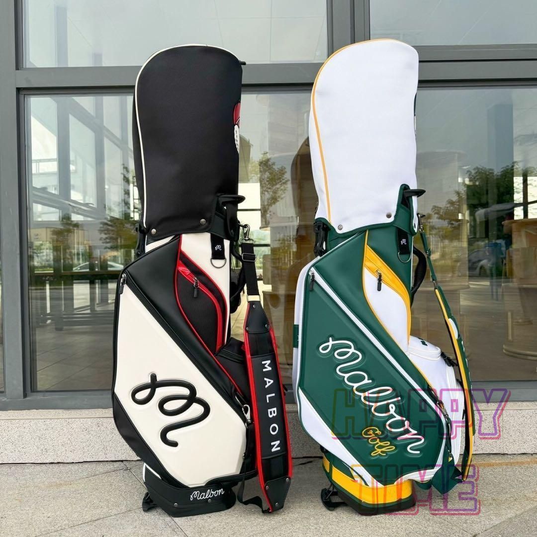NEW malbon golf Caddy Bag 2024 Golf Stand bag White Black