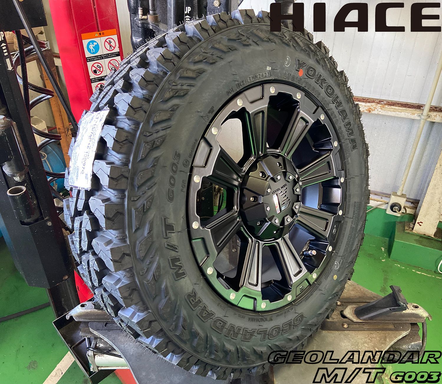 リフトアップ必須 ハイエース200系 マッドタイヤ タイヤホイールセット 16インチ YOKOHAMA GEOLANDAR MT G003 215/ 70R16 LEXXEL DeathRock マッドタイヤ - メルカリ