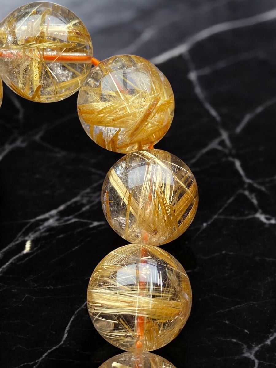 式神入りタイチンルチル最強の金運・幸運・守護石[byu751]約18㍉超