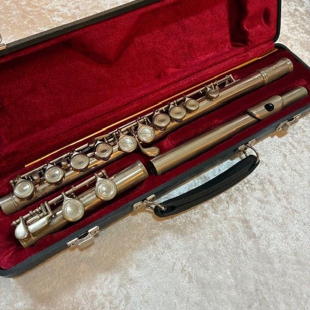 Pearl パール フルート PF-501E Eメカ 銀めっき ハードケース付き