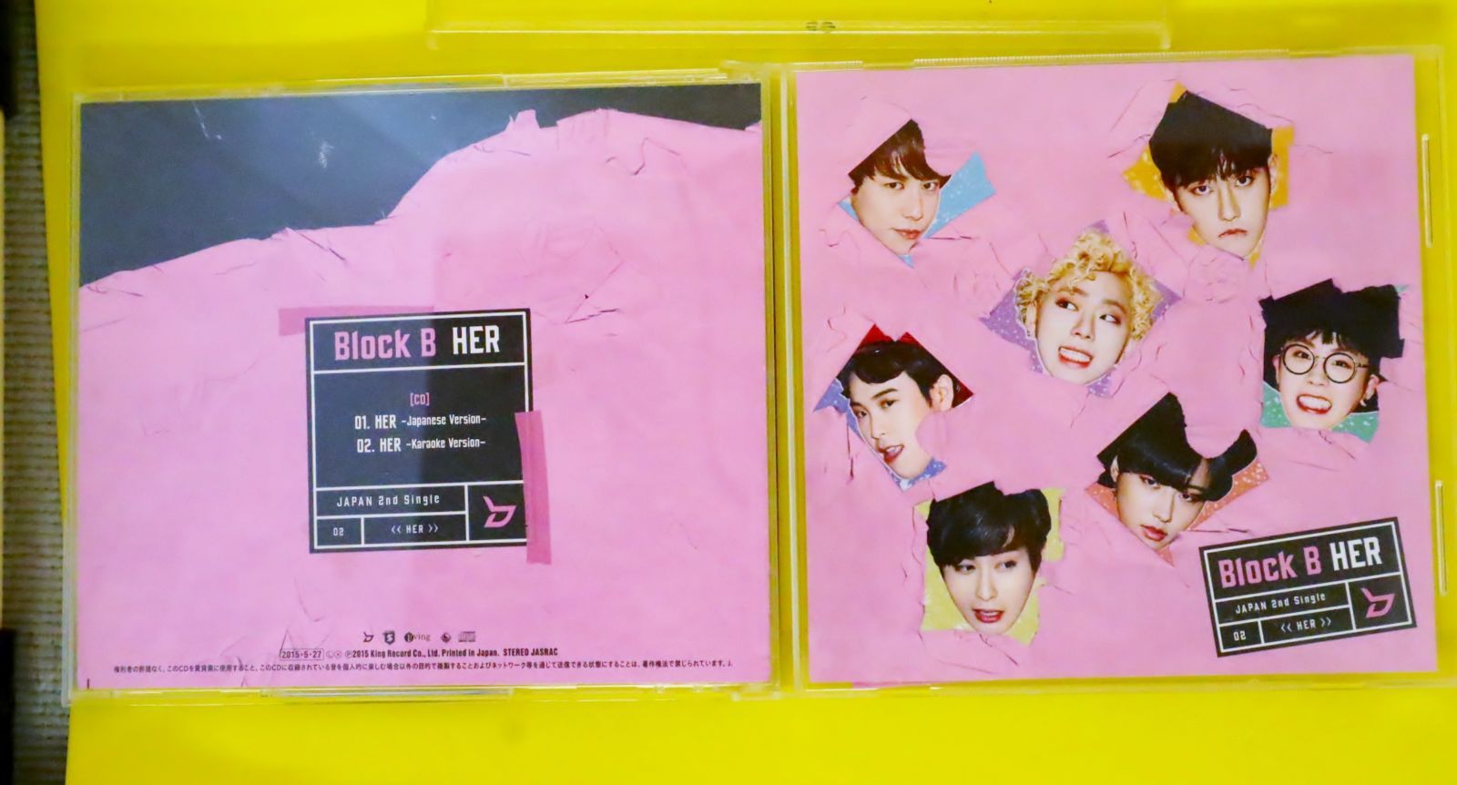 国内盤CD☆ブロック・ビー/Block B□ HER (Japanese Version) （通常盤 