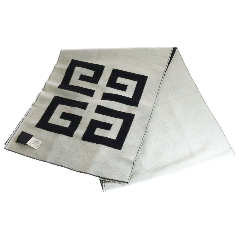 GIVENCHY (ジバンシィ) 4Gロゴ シルク混 ウール マフラー