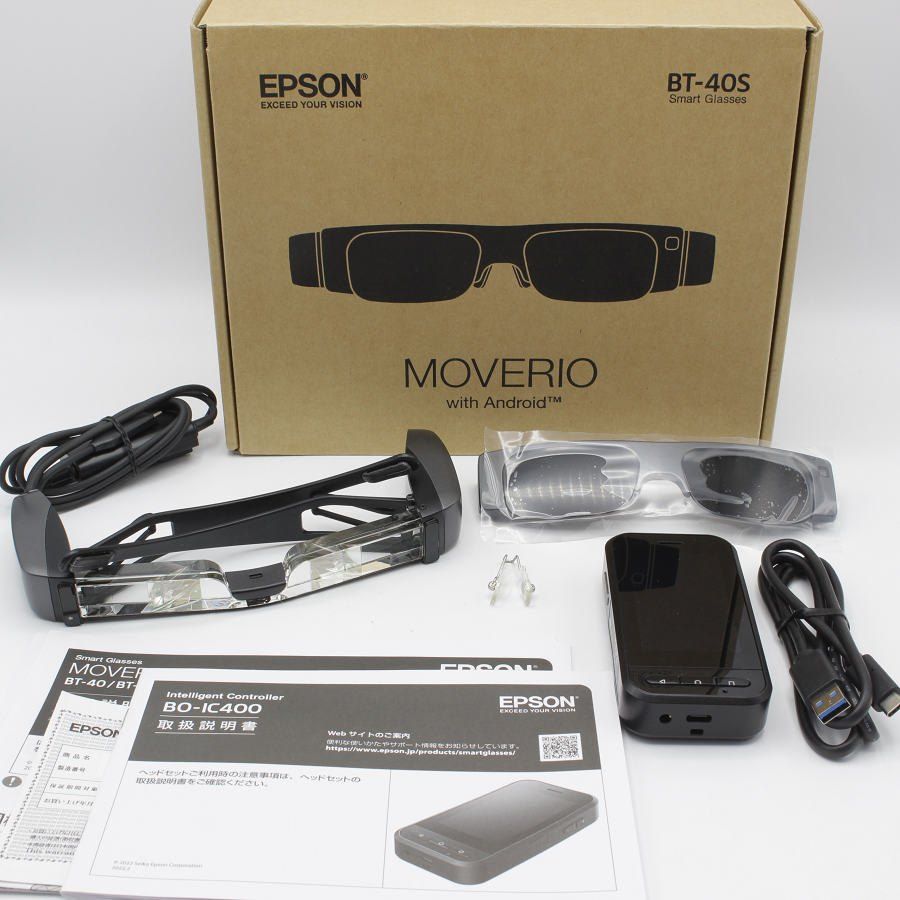 美品】エプソン MOVERIO BT-40S スマートグラス 有機ELパネル