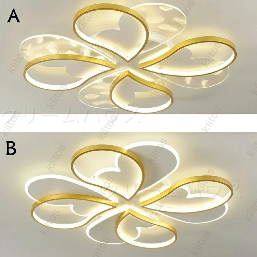 シーリングライト led おしゃれ 間接光 調光調色 照明 電気 6畳 8畳 10畳 12畳 常夜灯モード LEDシーリングライト リモコン ゴールド 北欧 NEXPOTALLINN_EU