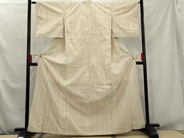 平和屋着物■上質な紬　単衣　変わり縞　正絹　逸品　未使用　AAAL0970Acs 平和屋着物▽上質な紬 単衣 変わり菱文 正絹 逸品 AAAT7059iu 平和