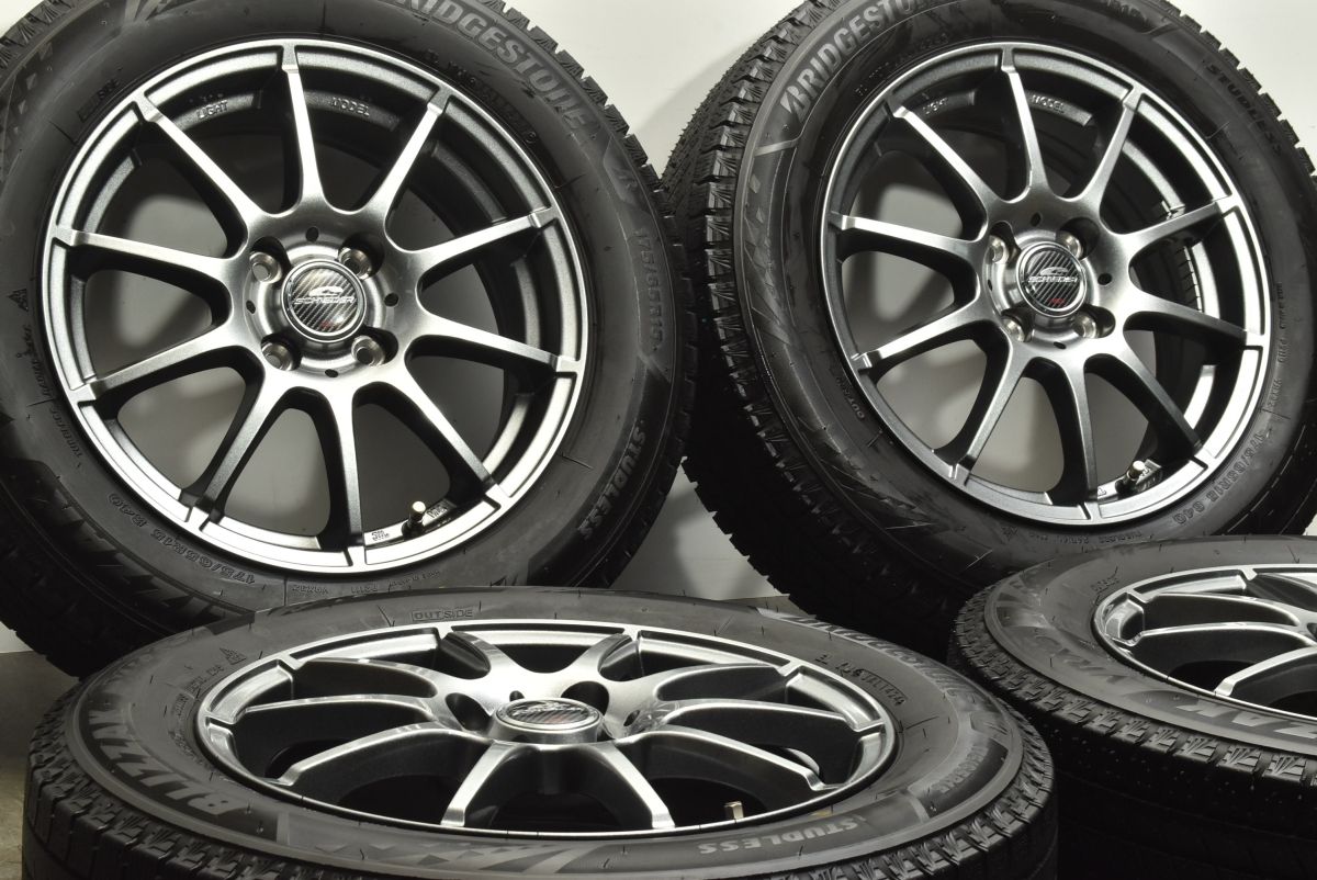 2024年製 バリ溝】シュナイダー 15in 5.5J +45 PCD100 ブリヂストン