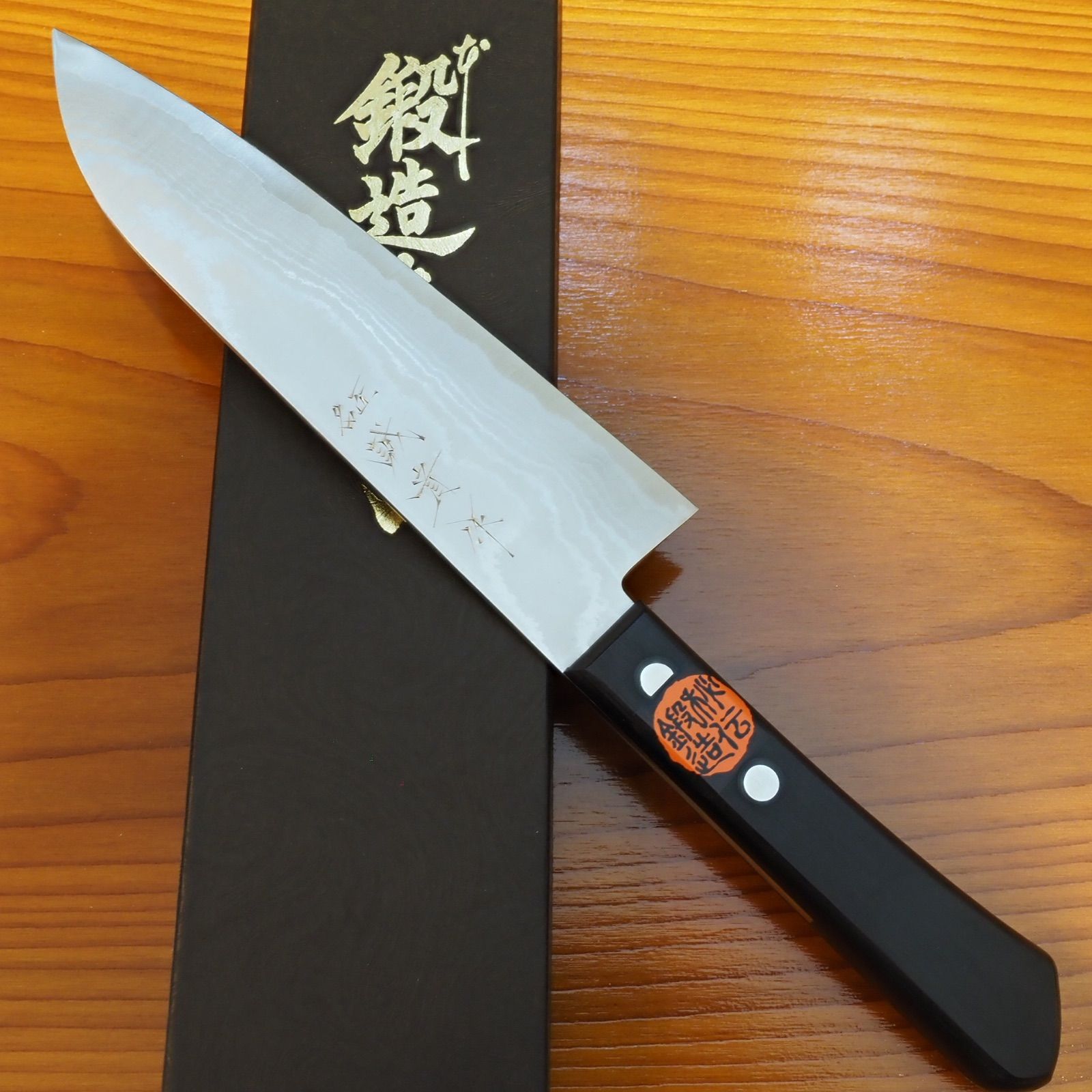 手作り VG10 三徳包丁　165mm 日本製　鍛冶屋直　包丁　キッチンナイフ　knife ステンレス