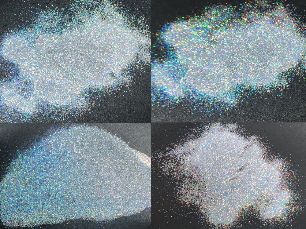 ラメフレーク (500g) 0.2mm 六角 レインボー シルバー 耐溶剤性