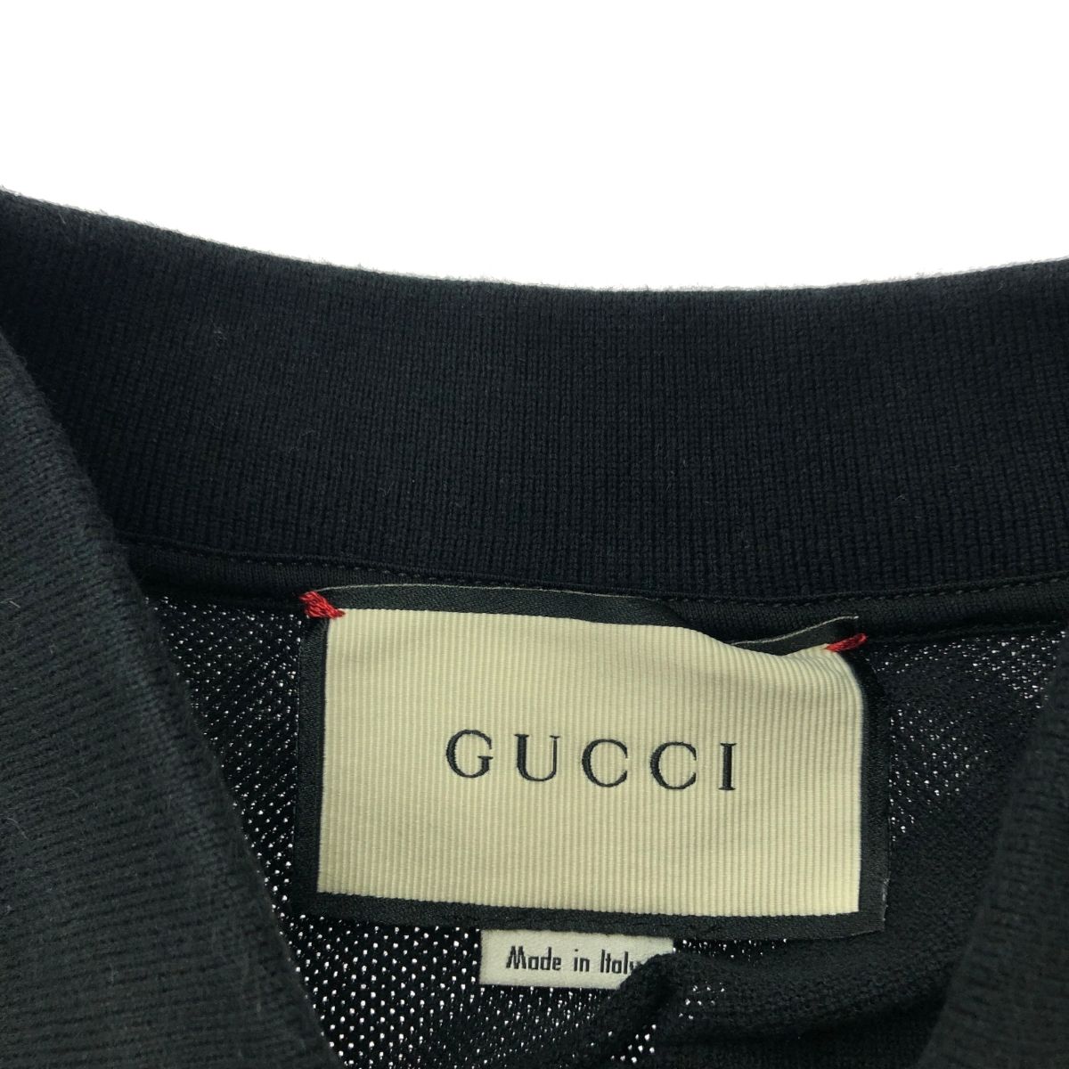 GUCCI グッチ 半袖ポロシャツ/ロゴ刺繍 サイズ:M 408322 X7333