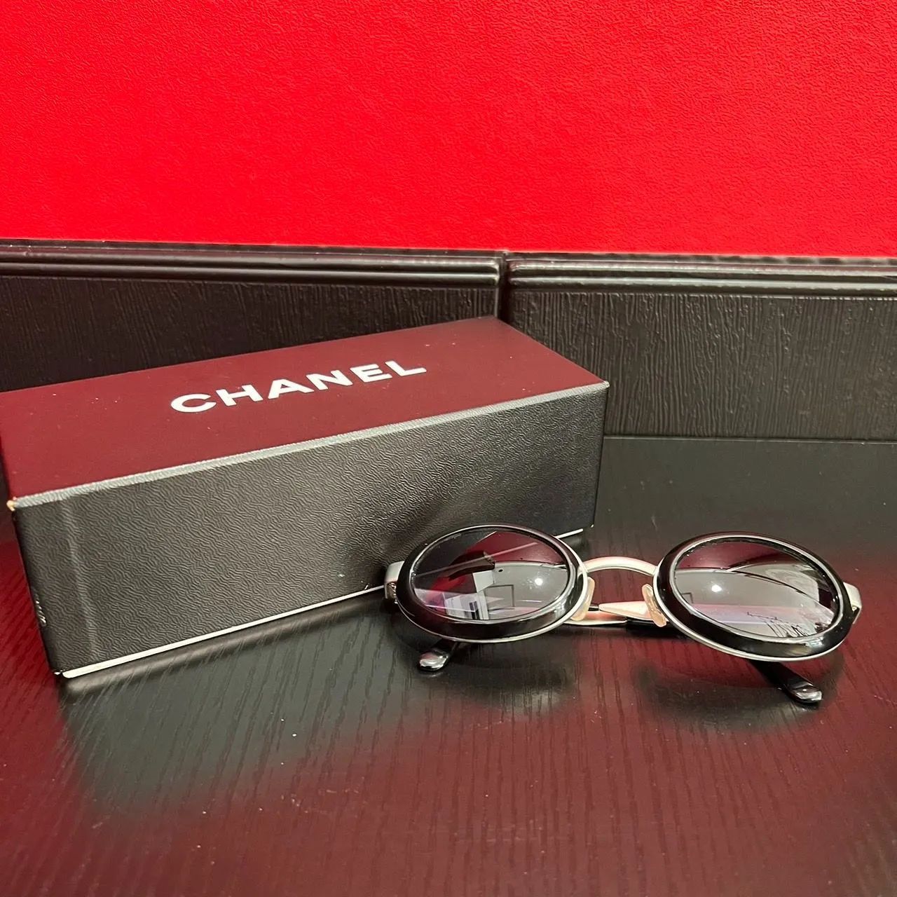 美品☆CHANEL シャネル サングラス メンズ レトロデザイン