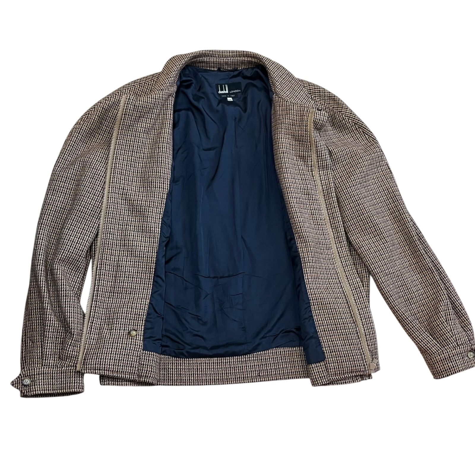 ダンヒル Dunhill チェック柄ナイロンジャケット XLサイズ 管33274】Dunhill London ダンヒル ジャケット チェック柄