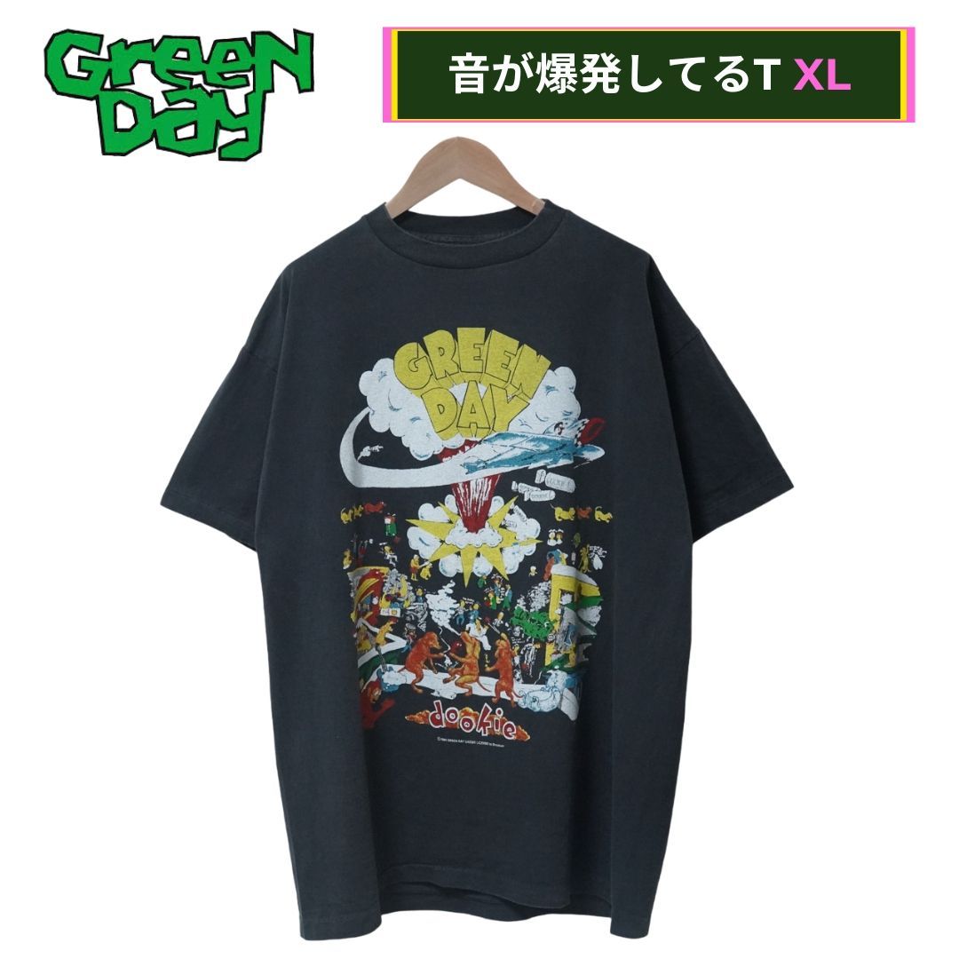 グリーンデイ Tシャツ XL ブラック 90s デザイン USA製表記