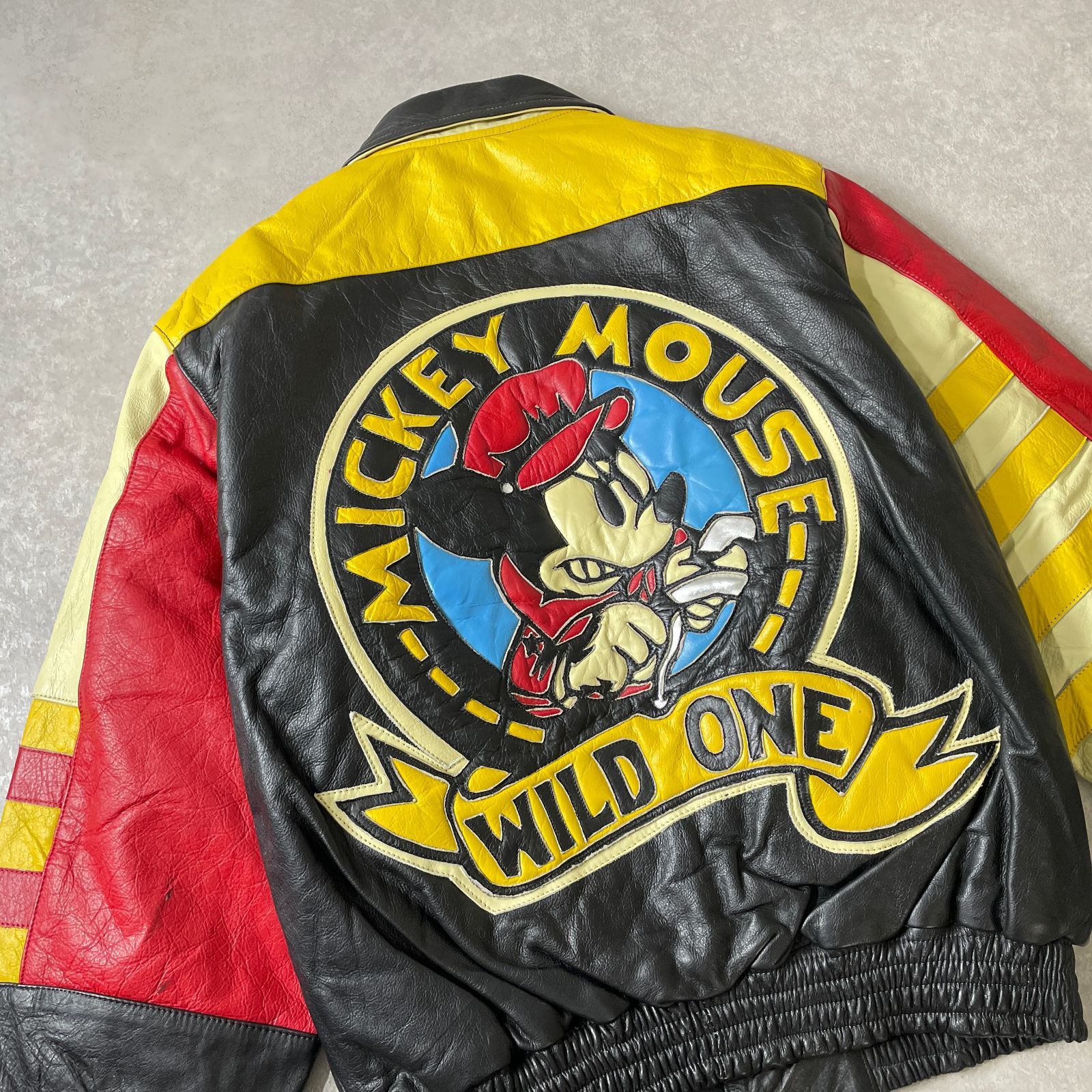 ミッキーマウス レザージャケット WILD ONE レザージャケット・革ジャン 『ミッキーマウス/WILD ONE』 iKON