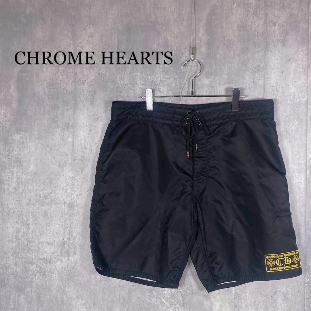 クロムハーツ 36 ロゴワッペン ナイロン ハーフパンツ ショーツ