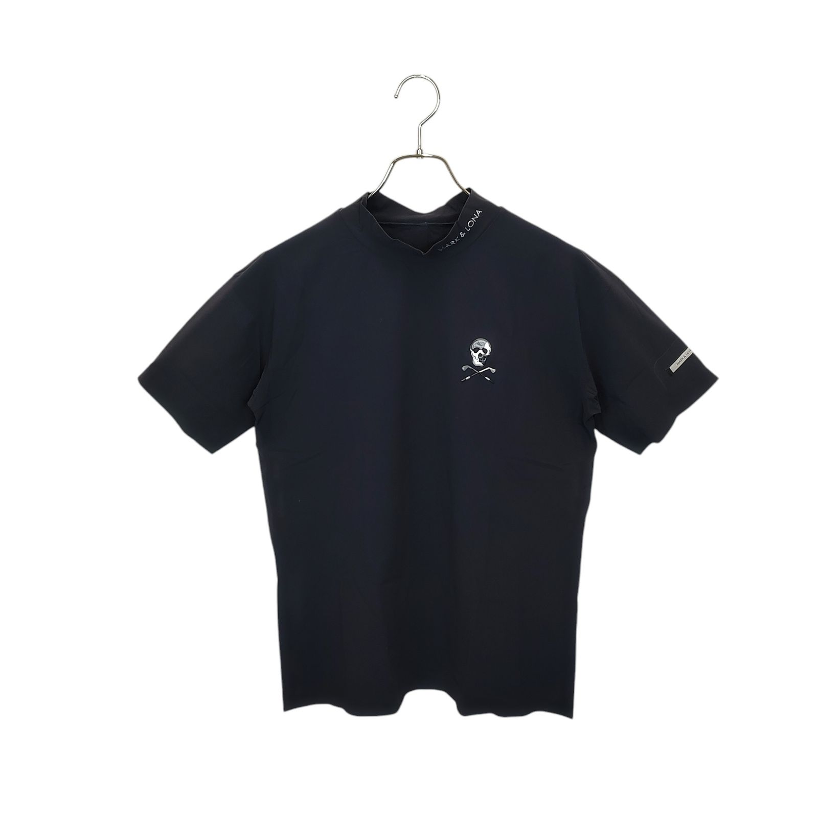 MARK＆LONA マークアンドロナ ゴルフ 20AW モックネック 半袖 シャツ MLM-0C-AA01 46 ネイビー