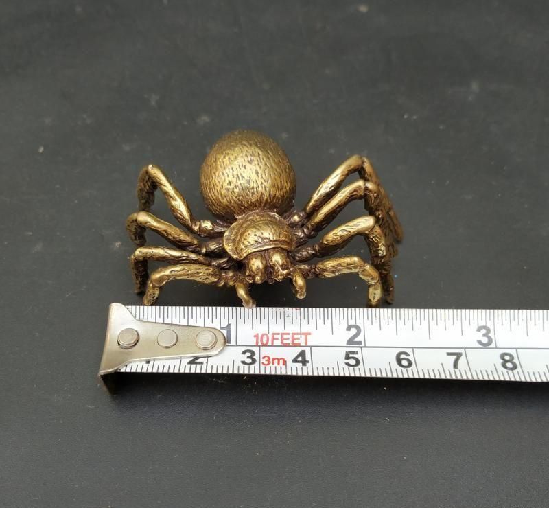 銅細工 蜘蛛 置件 五毒大蜘蛛 毒蜘蛛 装飾品 工芸品 美術品 置物 銅 細工 五毒蜘蛛 茶台茶寵 茶道具 装飾品 工芸品 置物 - メルカリ