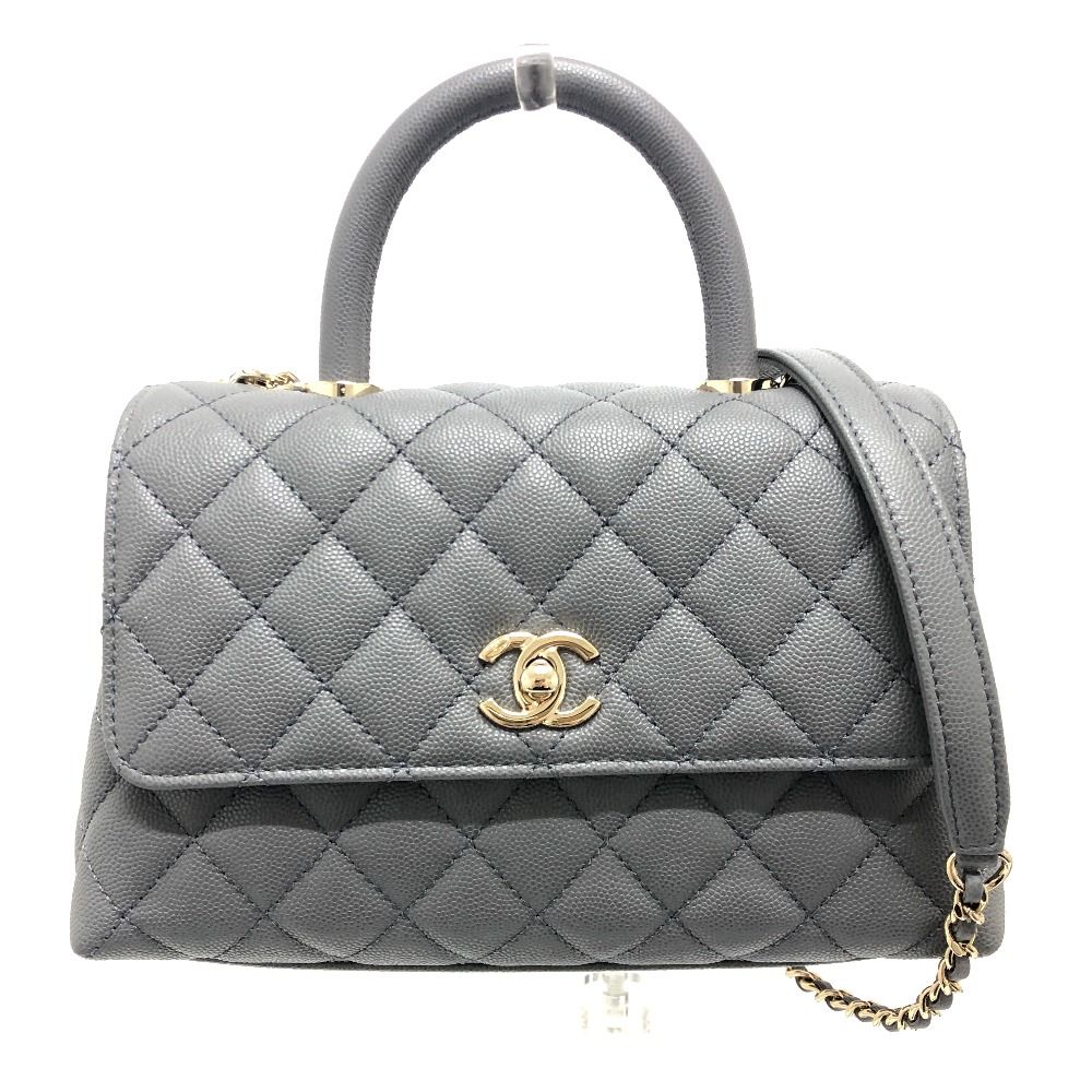 CHANEL シャネル ハンドバッグ ココハンドル24 A92990 キャビアスキン